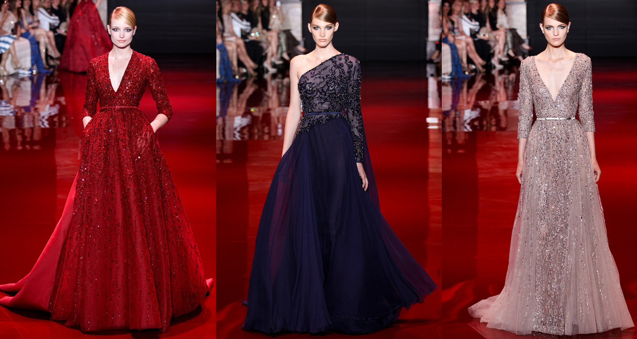 Новая коллекция вечерних платьев Эли Сааба сезона осень-зима 2013-2014 