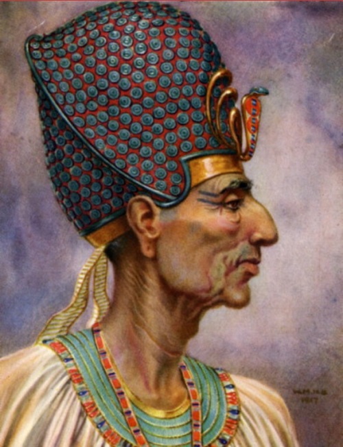 Изображение лица Рамсеса II после реконструкции на основании результатов изучения его мумии