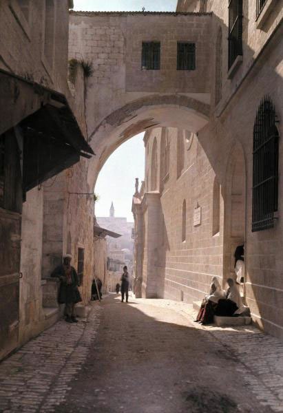 1926, арка в Иерусалиме на фото Г. Гильденбранда